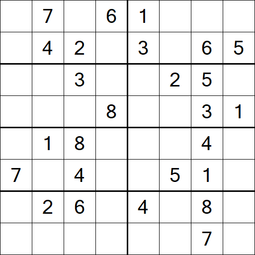 Sudoku 8x8 - Medio