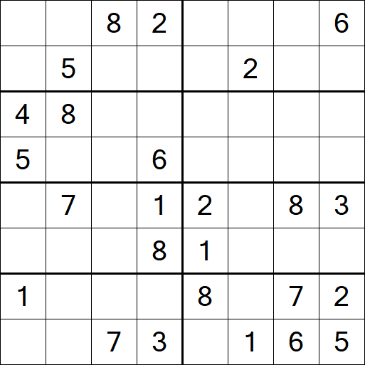 Sudoku 8x8 - Medio