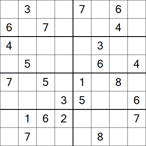Sudoku 8x8 - Medio