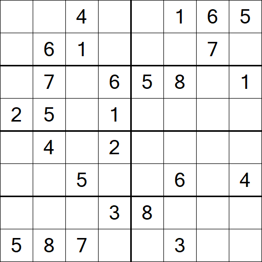Sudoku 8x8 - Medio