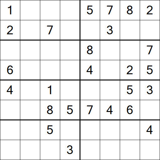 Sudoku 8x8 - Medio