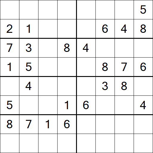 Sudoku 8x8 - Medio
