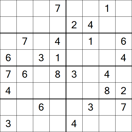 Sudoku 8x8 - Medio