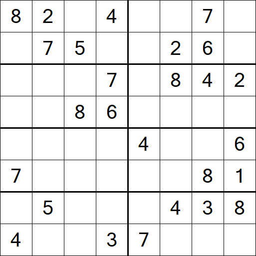 Sudoku 8x8 - Medio