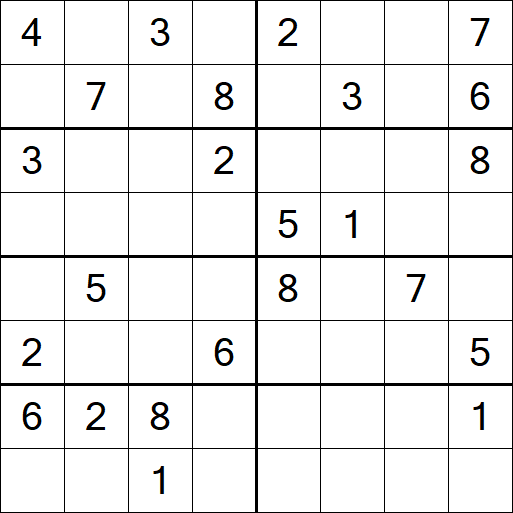 Sudoku 8x8 - Medio