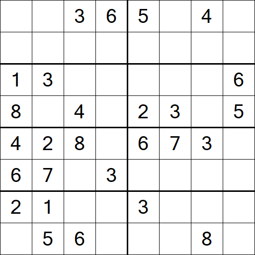 Sudoku 8x8 - Medio