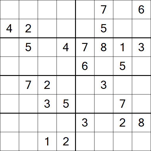 Sudoku 8x8 - Medium