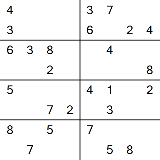 Sudoku 8x8 - Médio