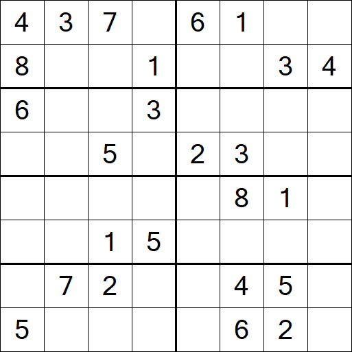 Sudoku 8x8 - Medium