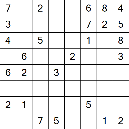 Sudoku 8x8 - Médio
