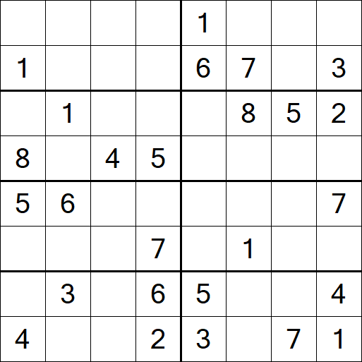 Sudoku 8x8 - Médio