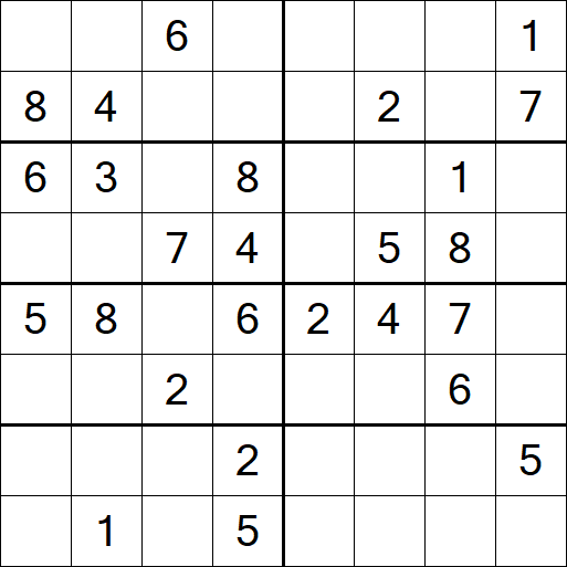 Sudoku 8x8 - Médio