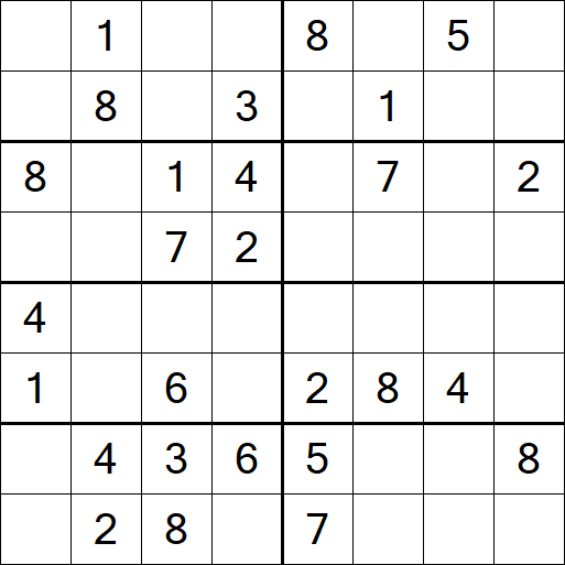 Sudoku 8x8 - Medio