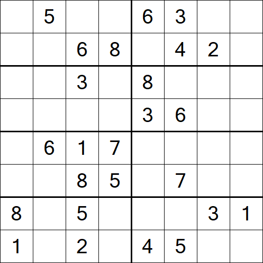 Sudoku 8x8 - Medio