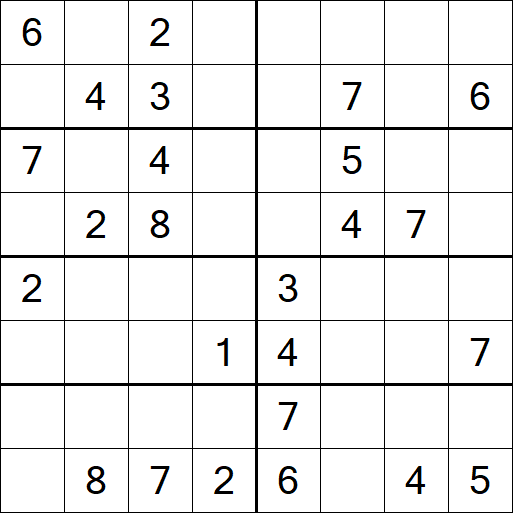 Sudoku 8x8 - Medio