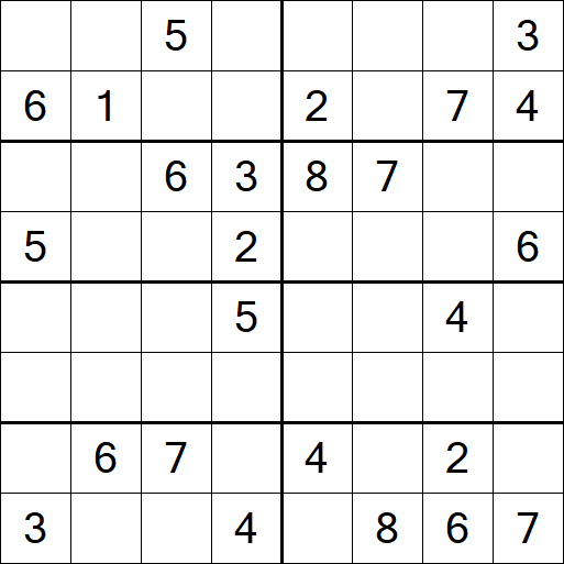 Sudoku 8x8 - Medio