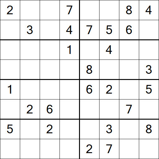 Sudoku 8x8 - Medio