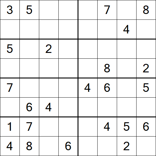 Sudoku 8x8 - Medio