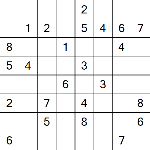 Sudoku 8x8 - Medio