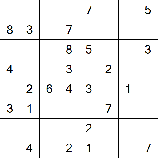 Sudoku 8x8 - Medio