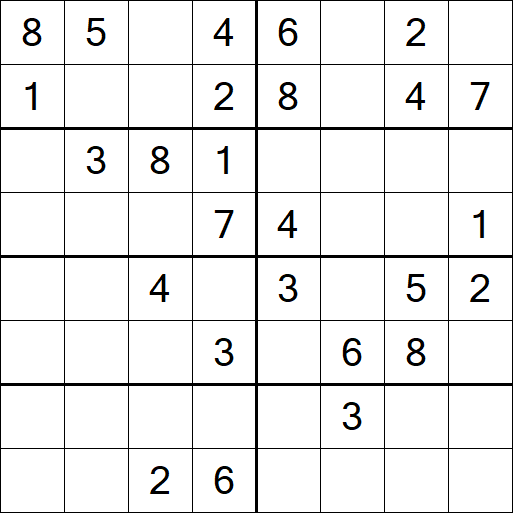 Sudoku 8x8 - Medio