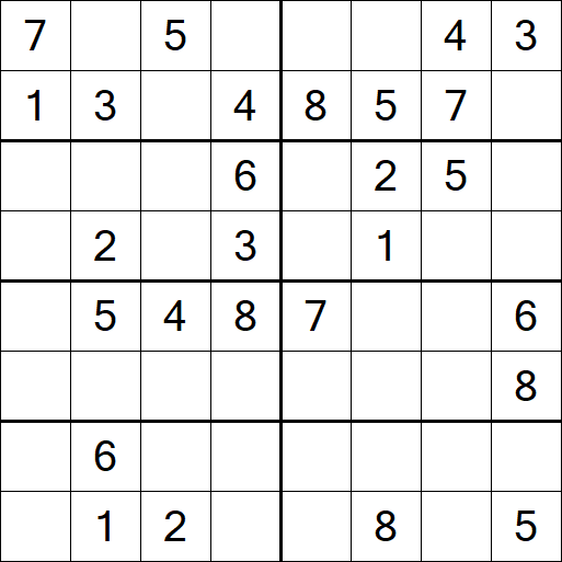 Sudoku 8x8 - Medio