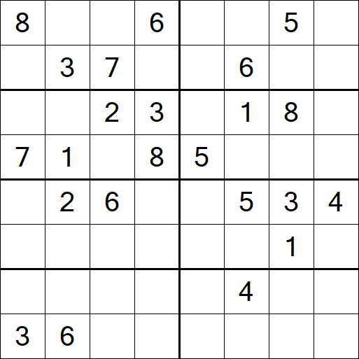 Sudoku 8x8 - Medio