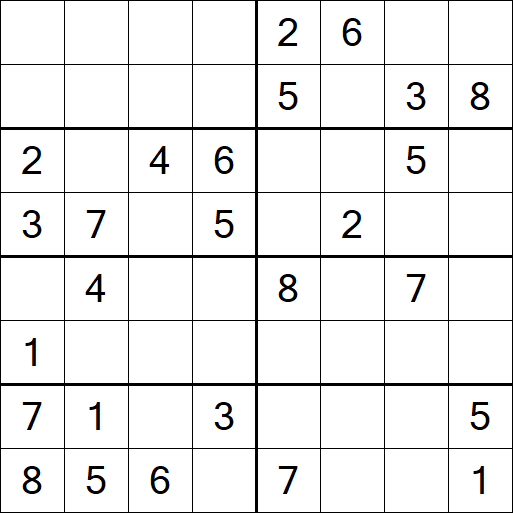 Sudoku 8x8 - Medio