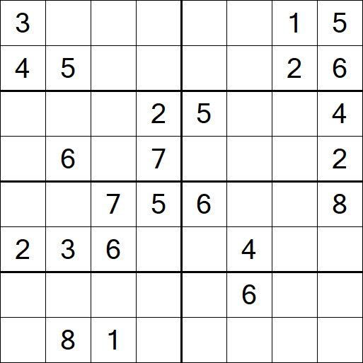 Sudoku 8x8 - Medio