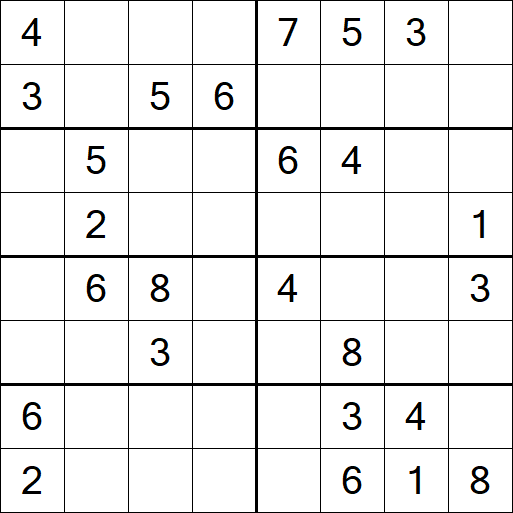 Sudoku 8x8 - Medio