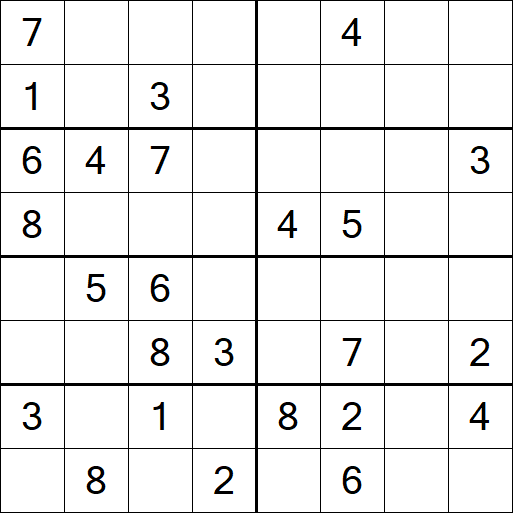 Sudoku 8x8 - Medio