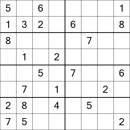 Sudoku 8x8 - Medium