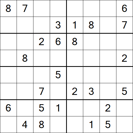 Sudoku 8x8 - Medio