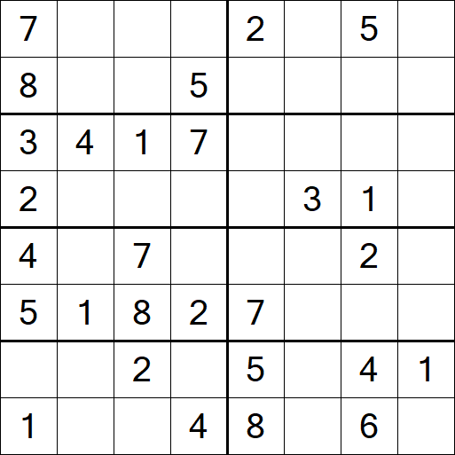 Sudoku 8x8 - Médio