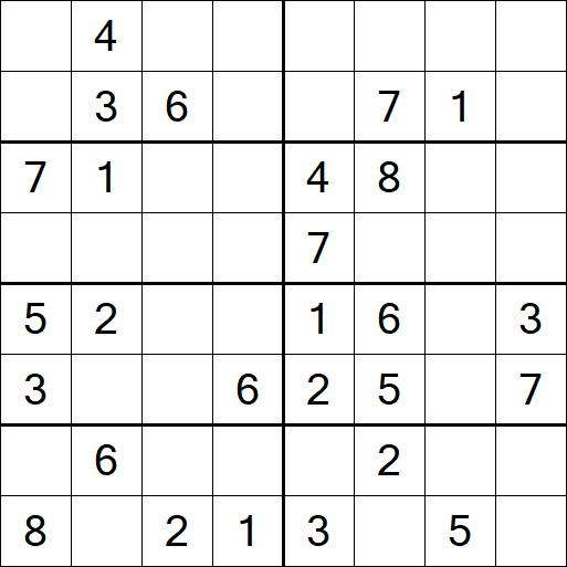 Sudoku 8x8 - Moyen