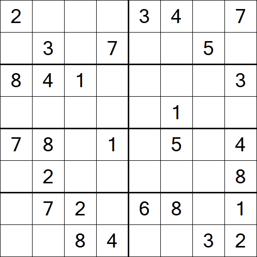 Sudoku 8x8 - Médio