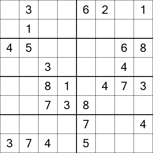 Sudoku 8x8 - Médio
