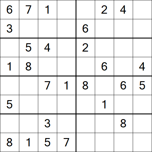 Sudoku 8x8 - Moyen