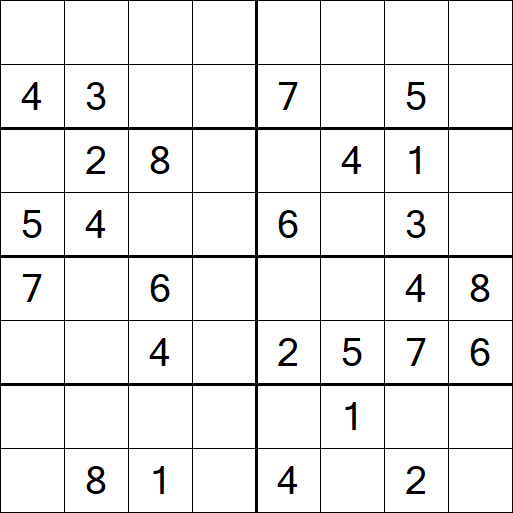 Sudoku 8x8 - Moyen