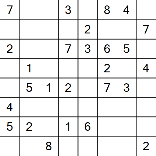Sudoku 8x8 - Moyen