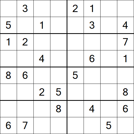 Sudoku 8x8 - Moyen