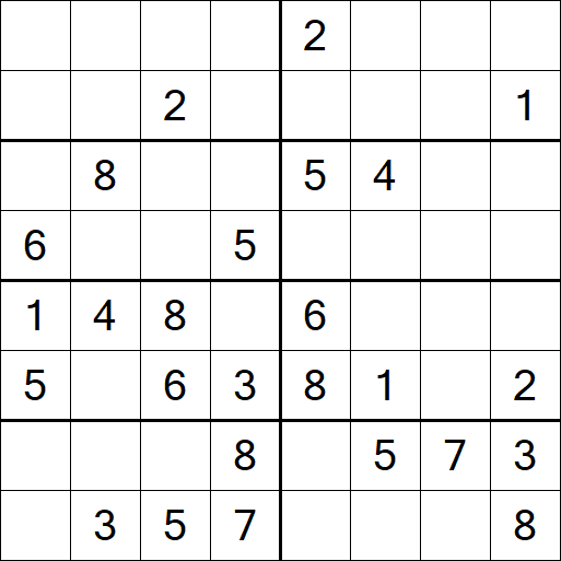 Sudoku 8x8 - Medium