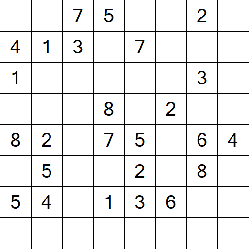 Sudoku 8x8 - Medium
