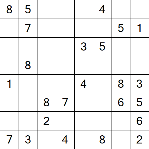 Sudoku 8x8 - Medium