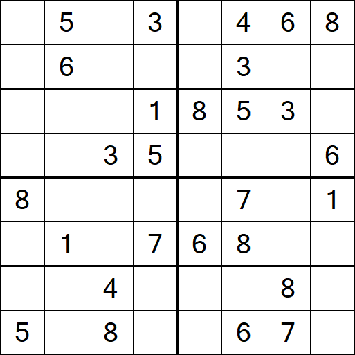 Sudoku 8x8 - Medium