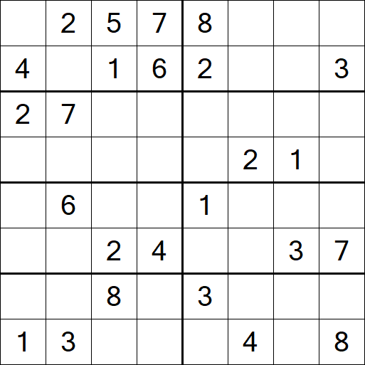 Sudoku 8x8 - Medium