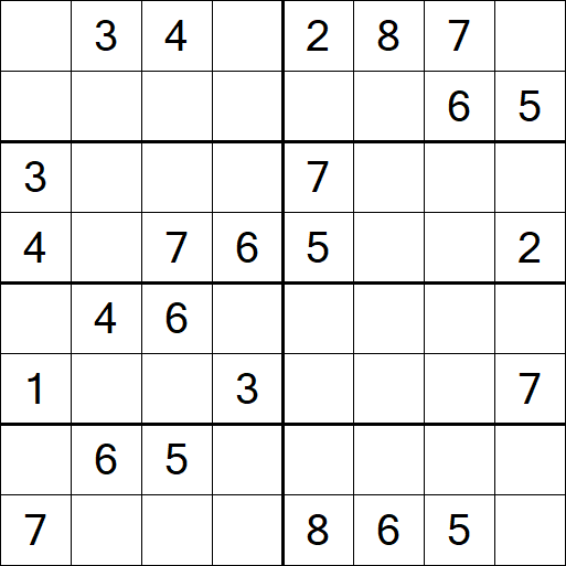 Sudoku 8x8 - Medium