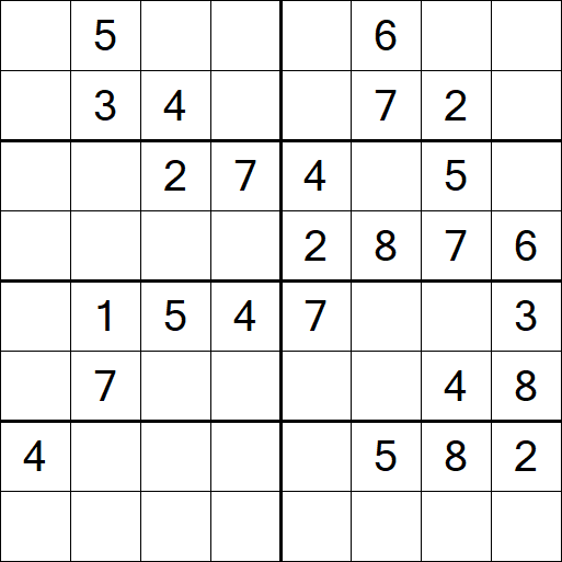 Sudoku 8x8 - Medium