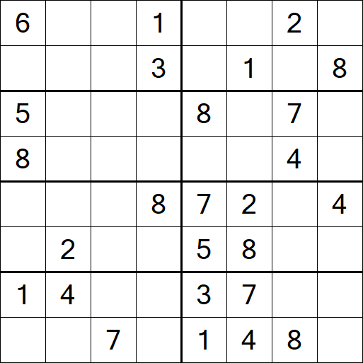 Sudoku 8x8 - Medium