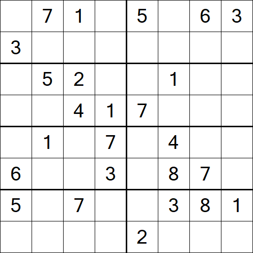 Sudoku 8x8 - Medium